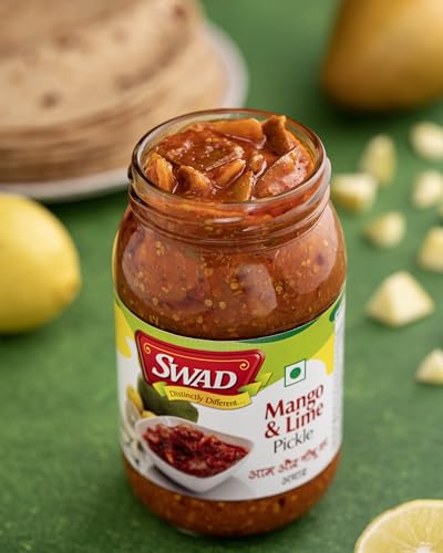 Image of SWAD Distinctly Different & Delicious Mango & Lime Pickle 400g, Aam Ka Achar