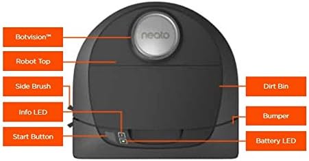Neato Botvac D5 Connected Laser Guided Robot Vacuum, Pet & Allergy, Works with Smartphones, Alexa, Smartwatches