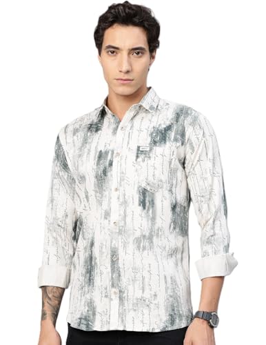 Image of Majestic Man Stylish Abstract Print Casual Shirt - Pure Cotton| Full Sleeve | Trendy & Comfortable