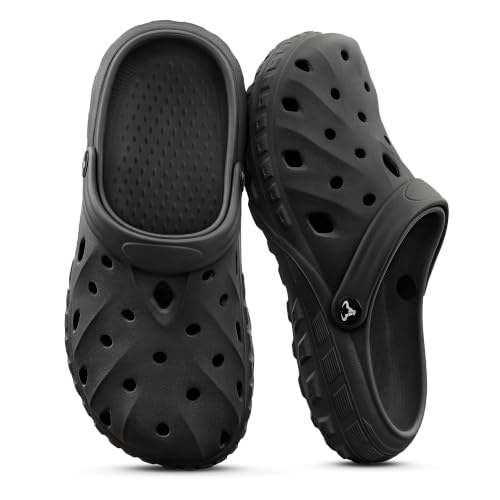 Image of KEMISANT Cushioned Clogs Mules for Men Garden Beach Water Fun-Lightweight | EVA Cushioned Footbed| Arch Support | Slip-resistant | Unisex