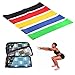 Ducomi Elastici Fitness per Resistenza - Set di 5 Bande Elastiche per Fitness, Yoga, Pilates e Crossfit - Fasce di Resistenza in Silicone Naturale