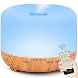 【Whisper Quiet Diffusor für ätherische Öle】 Dank der verwendeten Ultraschalltechnologie ist der Diffusor während der Arbeit extrem leise. Mit der Hoch / Niedrig-Nebel-Funktion wird ein kühler Nebel abgepumpt, den Sie von niedrig nach hoch ändern. Wenn Sie eine Pause einlegen, kann dies zu einer feuchten Umgebung führen, in der Sie gut schlafen können.