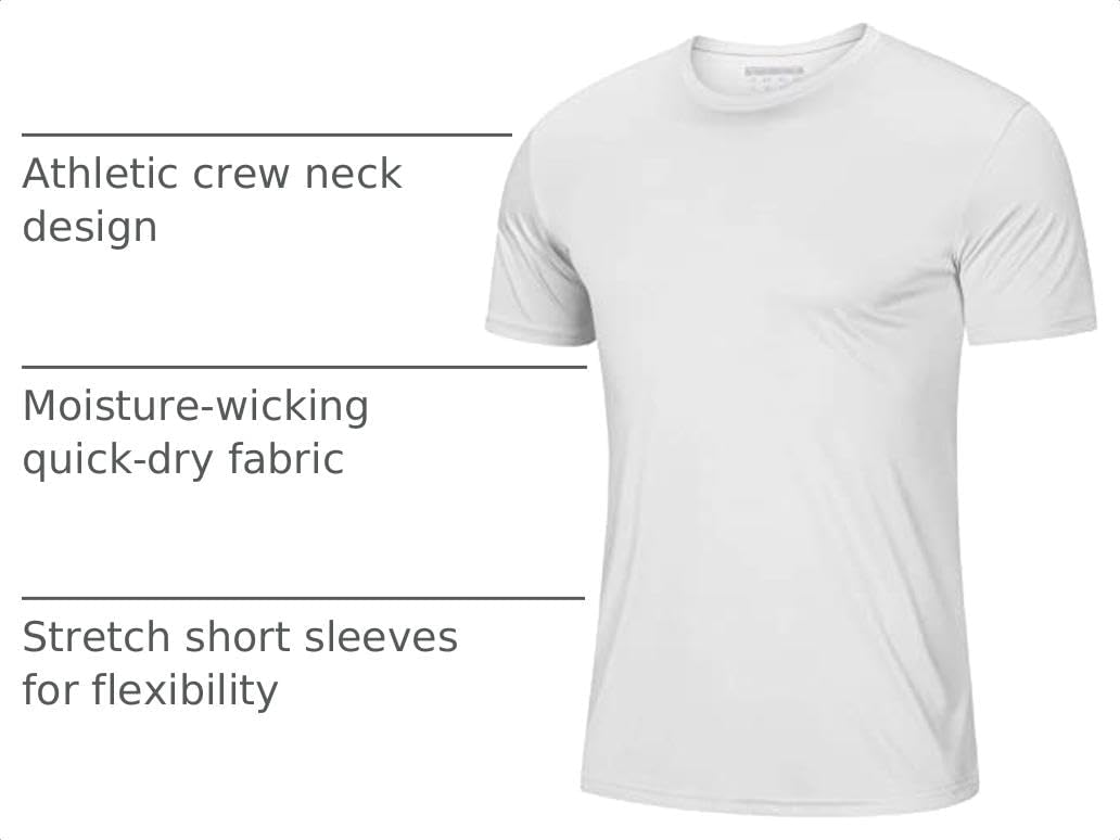 MAGCOMSEN Men's Short Sleeve UPF 50+ T-Shirt Quick Dry Workout Athletic Running Swim Tops Tee Rash Guard Performance Shirts image 4