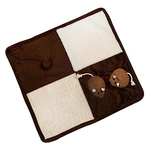 ノーブランド品 ペット用品 猫の杖のおもちゃ キャットキューブ 猫のハンモック 猫キット 猫の爪とぎマット 猫のスクラッチ 遊ぶ ペットのおもちゃ ペット家具プロテクター フィーダ Coffee