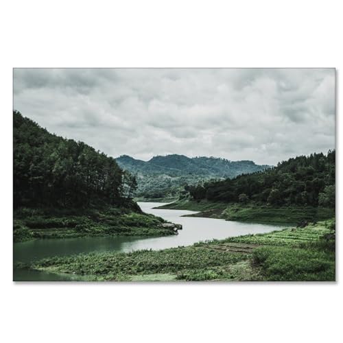 Tableau de montagne automnale pour réchauffer l'ambiance d'un salon ou d'une chambre