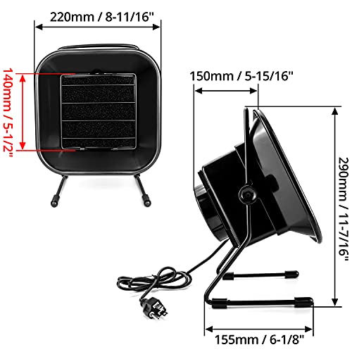 Image of QWORK Premium Fume Extractor, Solder Smoke Absorber With Adjustable Angle