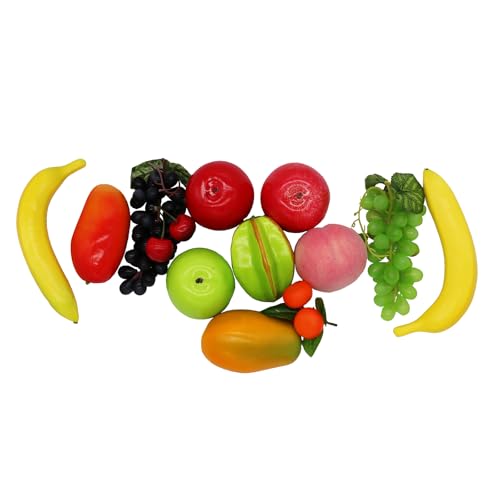 lonx Artificial Fruit That Look Real artificia,fruitl for Home Kitchen,Outdoor Artificial Fruit Artificial Fruit for Decoration Party Artificial Apples Fake Grapes Small Fake Oranges?11 Kinds,13Pcs?
