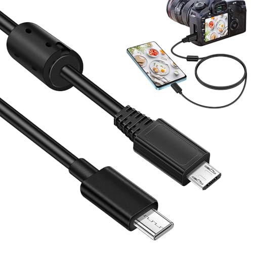 USB C to Micro USB Data Charge Cable for Old Phone Smartphone Camera Headphone - USB-C Compatible with MacBook iPhone 15 Samsung LG Moto PC/Laptop with a USBC Port