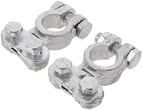 Battery Terminal Connectors, Battery Post Terminal, Negative Positive Battery Terminals, Lead, Great Connection, Corrosion Resistance,1 Pair, Applicated in Car,Truck,Boat,Van and More.(Lead)
