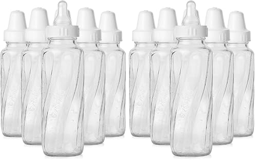 Image of Evenflo Feeding Classic Glass Bottle, Twist Bottles, 8 Oz, 2-Pack of 6 Bottles