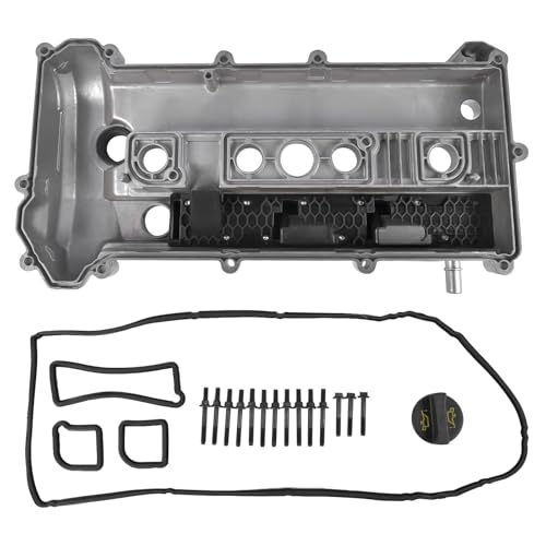 Image of 9E5Z6582G Aluminum Engine Valve Cover Kit with Gasket Bolts & Oil Cap Replacement for Ford Escape Fusion, Mercury Milan Mariner, Lincoln MKZ 2.5L OE# 9E5Z6582E 9E5Z6582B 9E5Z-6582-G
