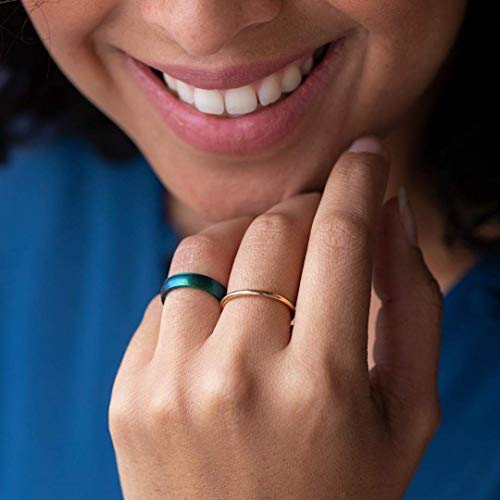 Enso Rings Thin Legend Silicone Ring - Made In The Usa - Ultra Comfortable, Breathable And Safe - Award Winning Customer Service (Unicorn, 4) #TOP2