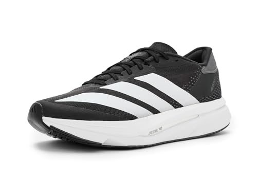 adidas �����Y Adizero Sl2 �����j���O�V���[�Y, �u���b�N/�z���C�g/�O���[, 22.0 cm
