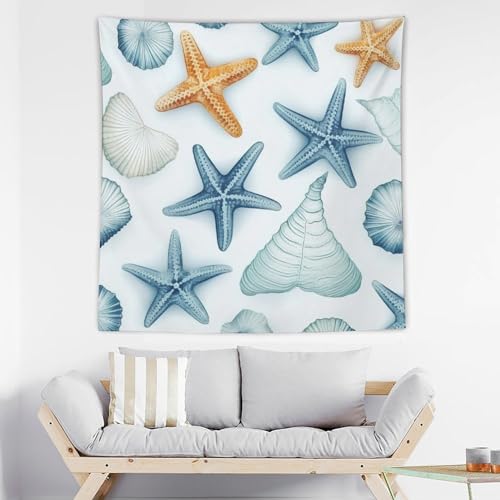 Tenture murale etoile de mer couverture decorative pour salon et dortoir