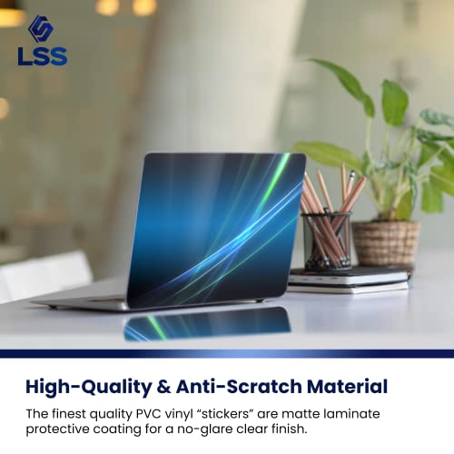 Image of LSS 15 15.6 Inches Laptop Notebook Skin Sticker with 2 Wrist Pads - Reusable Cover Protector Vinyl Sticker Cover Decal Fits 13 inch - 16 inch HP Asus Acer Samsung - Abstract