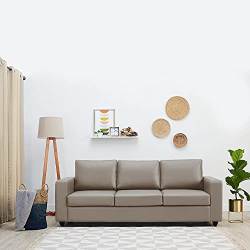 Image of Wakefit Sofa Set | 3 Year Warranty | Sofa 3 Seater, 3 Seater Sofa for Living Room, Wooden Sofa Set, Couch Sofa for Living Room, Sofa for Living Room - Napper(Jindal : Cappuccino)