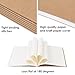 LABUK 100 Pack Blank Kraft Notebooks Journals A5 Sketchbook Drawing Pad Book for Kids Junk Journal, 60 Pages, 8.3 x 5.5 Inches