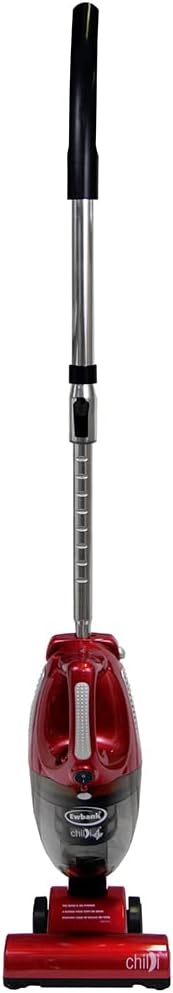 Ewbank HSVC4 Chilli 2-in-1 Upright and Handheld Vacuum Cleaner, Extra Long 23 Foot Power Cord, Perfect for Carpets and Hard Floors, Red