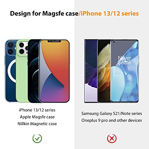 Nillkin Magnetic Shower Phone Holder Magsafe Wall Mount, 2 Pack Snaphold Magnetic Sticker For Iphone 14 Pro Max/14 Pro/14/13/12 Series/Magsafe Case, Magsafe Phone Mount For Kitchen, Bathroom, Black #TOP1