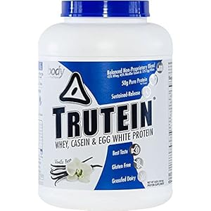 Physique Diet, Trutein Protein Powder, Breakfast Shake, Meal Alternative, and Pre and Submit Exercise Restoration Drink Combine, 25 Grams of Protein, Vanilla Bean, 4 Kilos
