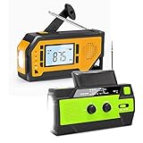 【2022 Newest Version】 Emergency Weather Alert Radio+AM/FM/NOAA Weather Emergency Crank Radio, Sola