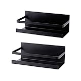 Gewürzregal magntetisch: Auf der Rückseite des Gewürz Regals befindet sich ein Magnet. Sie können dieses Gewürzregal ohne Bohren an einer beliebigen Stelle mit einer magnetischen Oberfläche zur einfachen Aufbewahrung anbringen. Max. Belastung: 3 KG (6.6 Pfund).