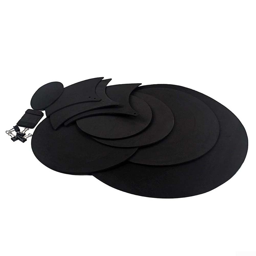 Zilimontt Lot de 14 silencieux de batterie avec réduction du bruit, silencieux pour batterie et cymbale - Avec clips - Mousse en caoutchouc