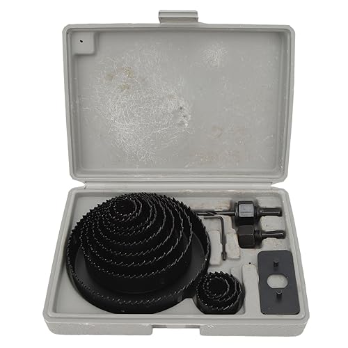 Kit de brocas y sierras de corona de acero carbono 16 piezas miniatura 5