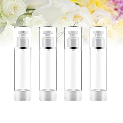 Baluue 9pcs Travel Spray Bottle Press Pump Sunscreen Container for Makeup Refillable and Portable Design for Outdoor Use