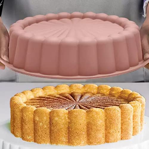 Forma Para Bolo Silicone Decorada P/Cobertura Calda Piscina