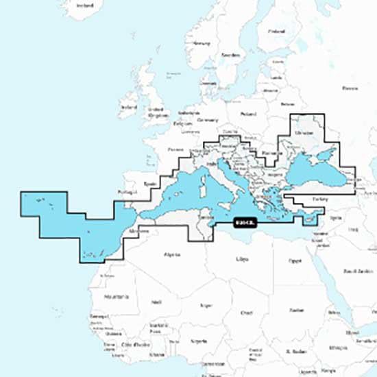 Garmin Naeu643l Mediterranean&black Sea Navionics®+ Micro Sd/sd Card Map One Size