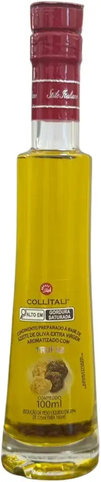 COLLITALI Azeite de Oliva Extra Virgem com Trufa Negra e Aroma de Trufa Branca, 100ml