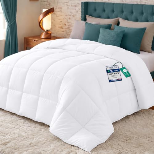 Utopia Bedding Edredón Cálido para Cama 135/150, 220x240 cm, Blanco