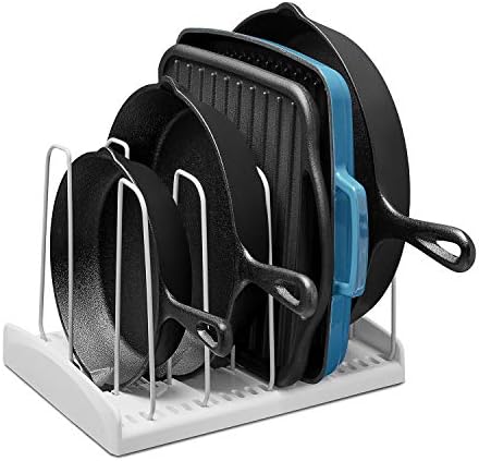YouCopia StoreMore Cookware Rack with Tall Steel Wires, Adjustabl...