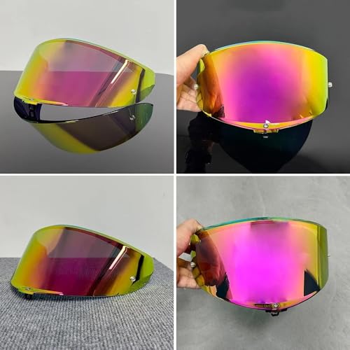 Motorcycle Helmet Visor, AGV K6 K6Sヘルメット用オートバイヘルメットバイザーゴーグルレンズ紫外線防止バイザー(Rose Red)