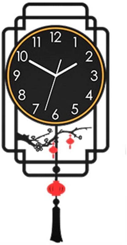 Horloge murale moderne acrylique contre les murs vides du salon