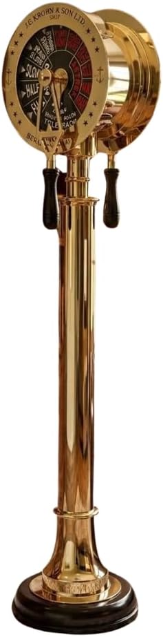 Brass Ship Engine Order Telegraph, 52 Inch, Decorative Nautical Maritime Floor Decor, Working Telegraphs, Personalized Gift