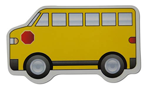 Imanes refrigerador autobús escolar amarillo set 12 piezas miniatura 2