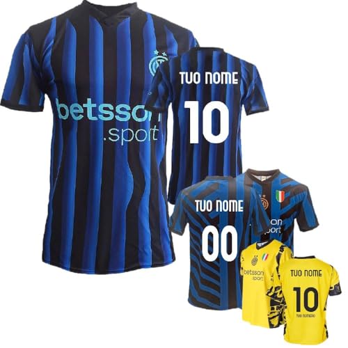 LA TAGLIA LA POTRAI SCEGLIERE NEL PERSONALIZZA LATERALE Nei Box e' possibile inserire il nome e il numero che volete ------ Materiale : 100% poliestere -----
