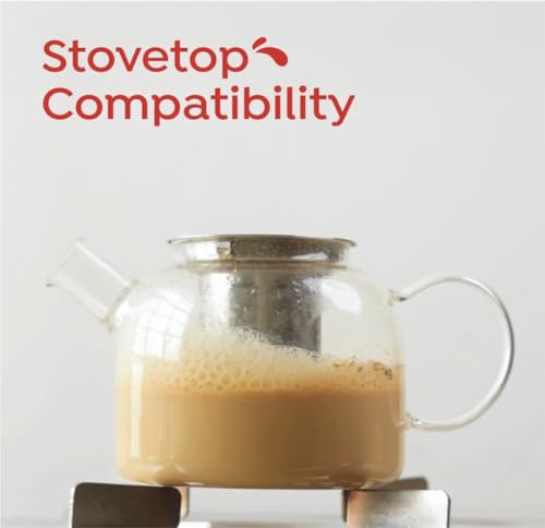 Image of Inspire Glass Teapot 400ml, Customised - First I Drink Tea