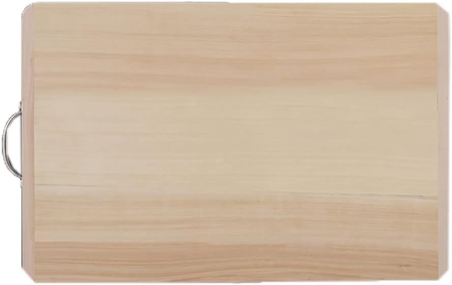 Chopping Board Large Reversible Wooden Cutting Board with Handle - Ideal for Meat and Vegetable Preparation,