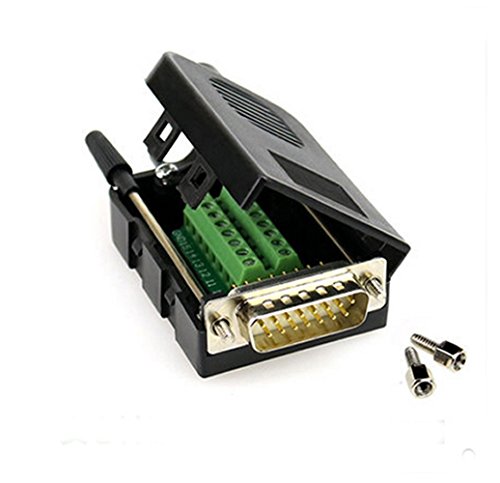 D-SUB DB15 Male Female 2Row 15Pin Plug to Terminal Breakout miniatura 1