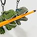 dinofactory Trex dinosaur Key Chain 2 inch Carabiner Clip (GRAY)