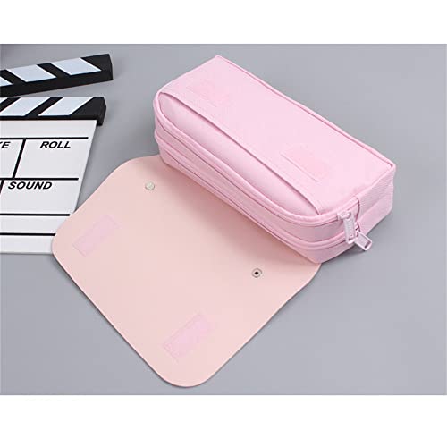 Image of Kawaii Cherry Blossom Pencil Bag Pink Sweet Pencil Case Large Capacity Stationery Pouch School Supplies Makeup Bag