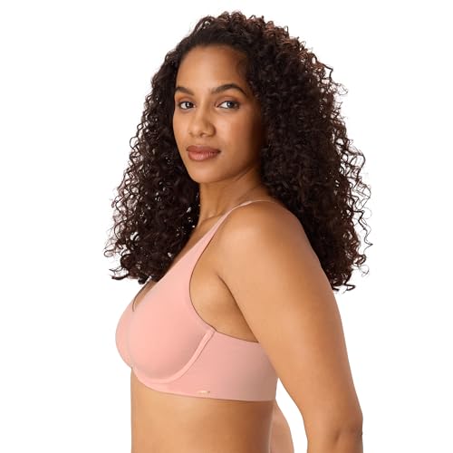 Image of Bali Womens Underwire Bra, Cotton Collection 2-ply Underwire Bra, Moisture-Wicking, Full Coverage, Convertible Straps