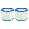 vhbw set da 2x filtro a pieghe piatte compatibile con Stihl SE 60 E, SE 61, SE-62, SE 85 C, SE 90 aspiratore umido/secco - cartuccia filtrante