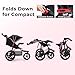 INFANS Jogging Stroller, Foldable Jogger with Air-Filled Tires Shock Absorbing Suspension Adjustable Backrest, Baby Running Strollers