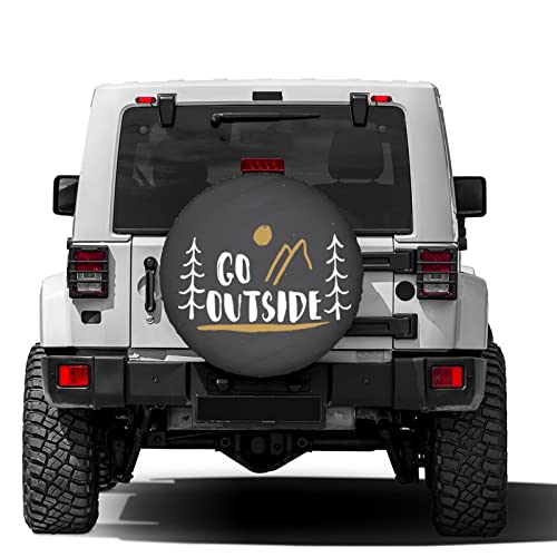 Image of Delerain Spare Tire Covers Go Outside Waterproof Dust-Proof UV Sun Wheel Cover Universal Fit for Trailer, RV, SUV, Truck and Many Vehicle (17 Inch for Diameter 31 inch-33 inch)