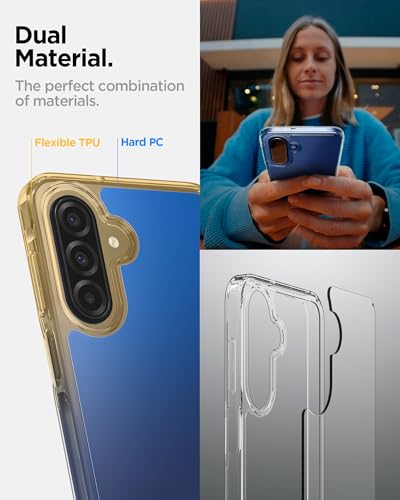Image of Spigen Ultra Hybrid | Samsung Galaxy M17 5G /F17 5G /A17 /A17 5G Case [Transparent] [Air Cushion Protection] Galaxy M17 5G /F17 5G /A17 /A17 5G Back Cover | TPU+PC - Crystal Clear