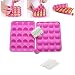 Produktbild Cake Pop Form,20 Runde Silikon Cake Backform, Cake Pop Formen+ 120 stiel ,120 Sticks Stiele für Brownies, Pies Bonbons, Gelee und Schokolade,Rosa